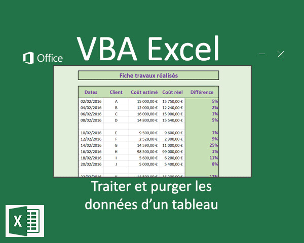 Nettoyer les tableaux Excel par des traitements automatisés en VBA