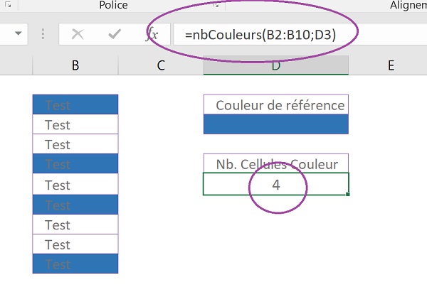 Appel fonction VBA Excel utilisable partout grâce à la référence au complément Xlam