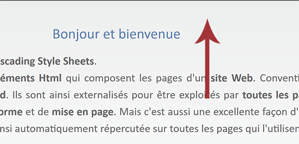 Mise en forme d-un texte animé par les styles Css