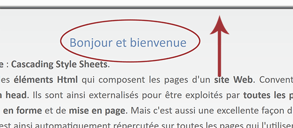 Effet d-animation texte entrant sur page Internet avec les styles CSS et Keyframes