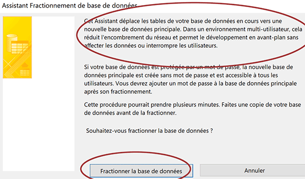 Fractionner une base de données Access pour la distribuer et la partager