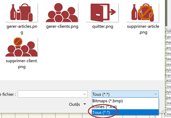 Choisir Image dans explorateur Windows à greffer sur bouton de formulaire Access