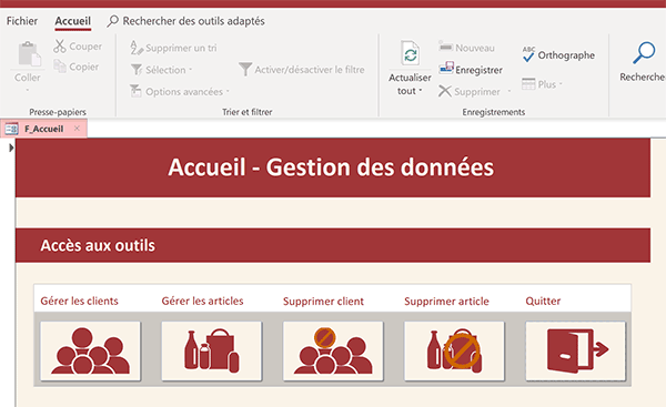 Application Access protégée et verrouillée avec droits et privilèges restreints