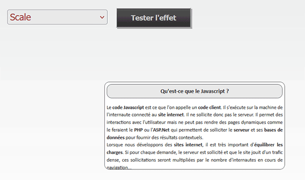 Position non réinitialisée après animation Javascript JQuery