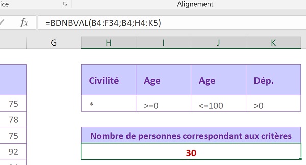 Comptabiliser tous les enregistrements de base de données correspondant à plusieurs conditions recoupées