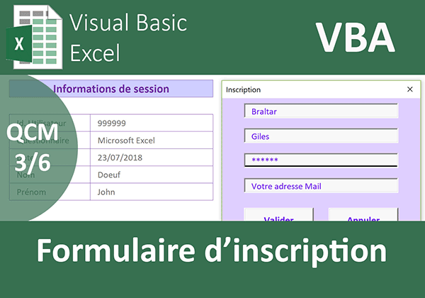 Formulaire inscription en base de données Access avec Userform VBA Excel