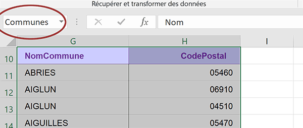 Nommer un tableau Excel filtré pour faciliter exportation dans Access