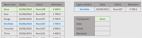 Extraire tous les résultats de la référence cherchée avec fonction Excel RechercheX