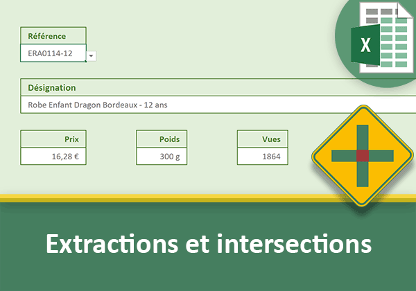 Extraire les informations situées aux intersections de plages de cellules avec Excel