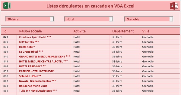 Extraction VBA de base de données Access selon critères sur feuille Excel