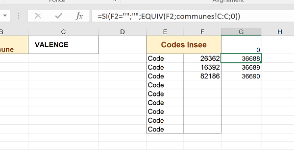 Gestion des erreurs de recherche en base de données Excel avec fonction Si et EstErreur