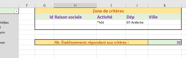 Extraire enregistrements textes avec opérateur contient pour fonction BDNBVAL