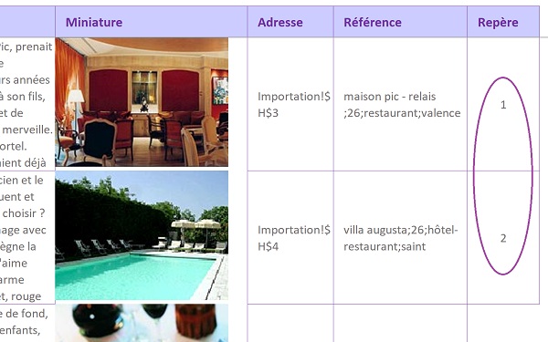 Marquer les enregistrements correspondants avec chiffres incrémentés pour calculs Excel extraction