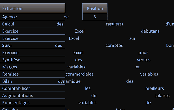 Espacer chaque mot des cellules Excel avec de nombreux espaces