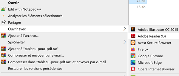 Ouvrir un fichier PDF avec le logiciel Adobe Reader pour conversion avec Excel