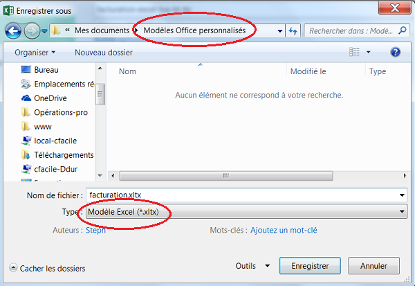 Création modèle facturation Excel pour protéger originale