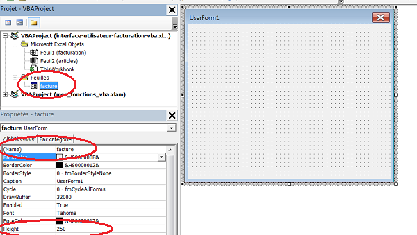 Insertion formulaire en VBA Excel