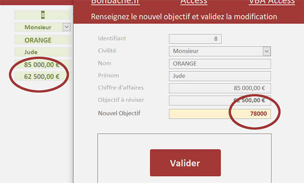 Absence de mise à jour du formulaire Access en arrière-plan