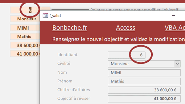 Ouvrir un autre formulaire Access sur un enregistrement précis