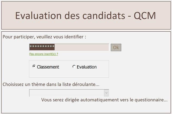 Choix navigation après identification formulaire VBA Access