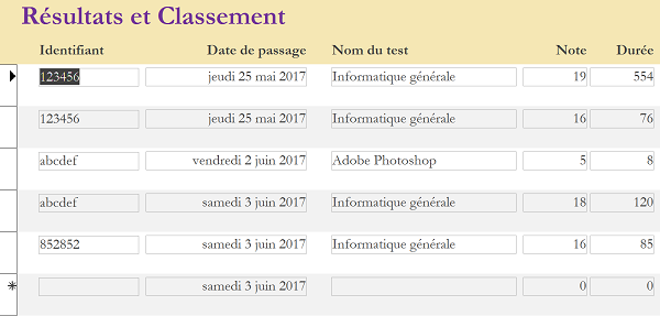 Organisation des contrôles de formulaire Access en mode création