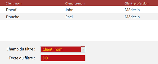 filtrer automatquement à la saisie sur un formulaire Acccess