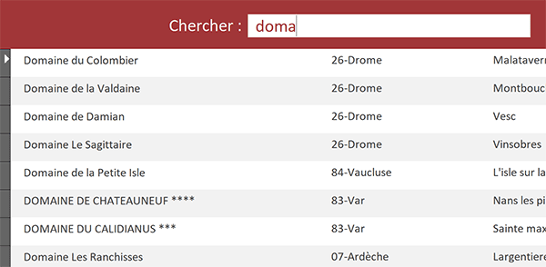 Filtrer un formulaire Access au cours de la saisie des termes de recherche