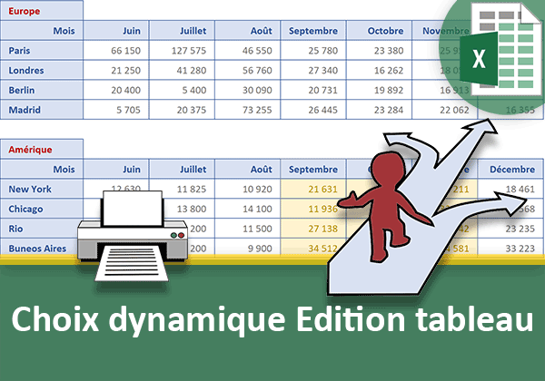 Choisir automatiquement le tableau Excel à imprimer