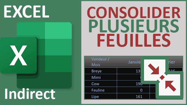 Consolider les données de plusieurs feuilles Excel