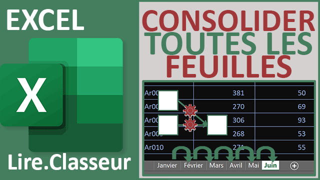 Consolider toutes les feuilles du classeur Excel par formule sans connaître les noms des onglets