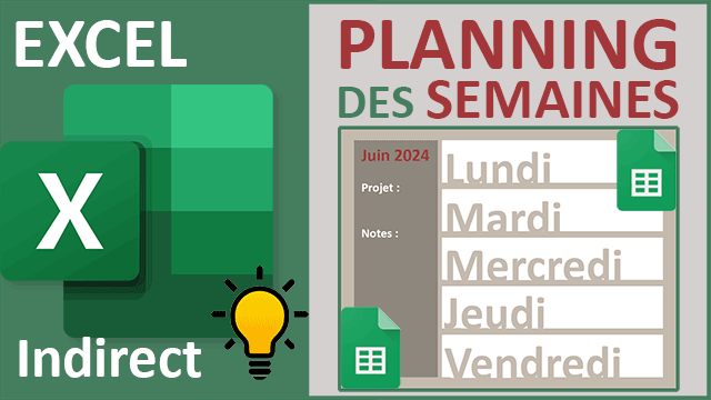 Plannings automatiques des semaines sur des feuilles différentes par formule Excel