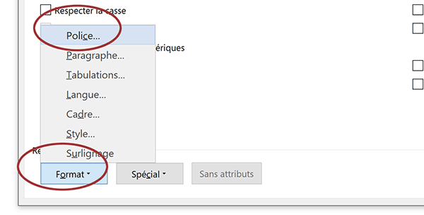 Remplacer automatiquement un terme Word par le même mais avec des attributs de mise en forme