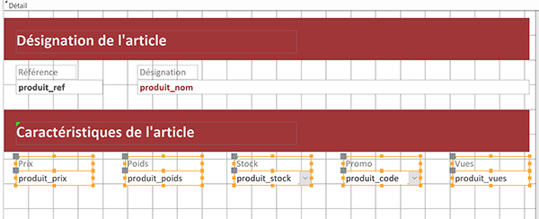 Répartir uniformément les contrôles sur la largeur du formulaire Access par distribution horizontale