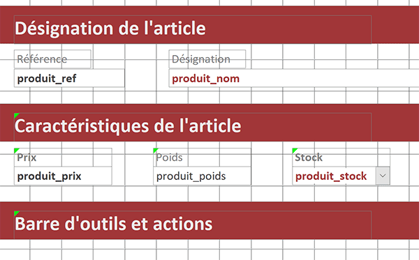 Répliquer les sections pour organiser et présenter les données sur formulaire Access