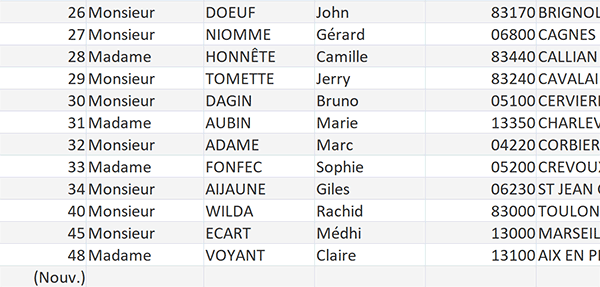 Enregistrement client supprimé dans la table par action de macro depuis un formulaire de suppression