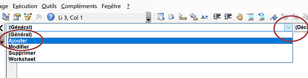 Créer procédure événementielle pour déclencher code VBA au clic sur un bouton de la feuille Excel