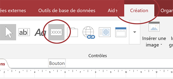 Bouton de formulaire Access pour déclencher des actions