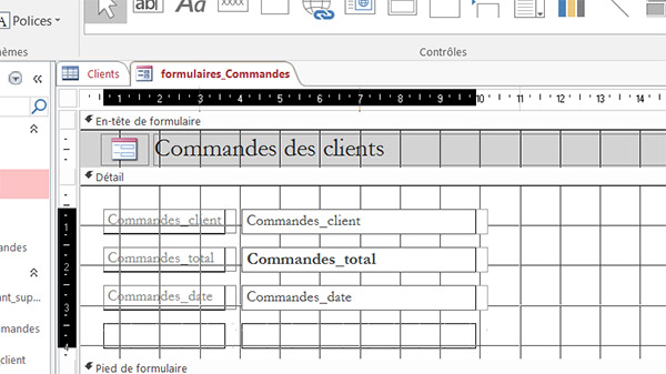 Redimensionnement contrôles de formulaire Access