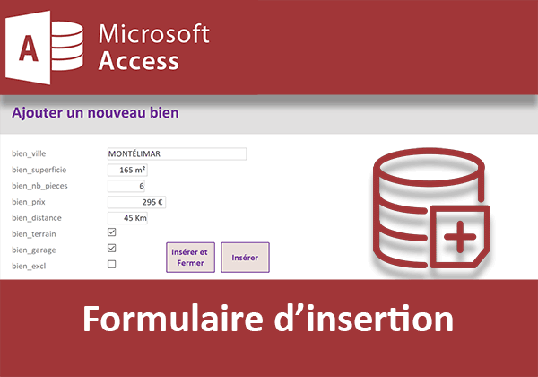 Créer un formulaire Access pour insérer des données dans les tables