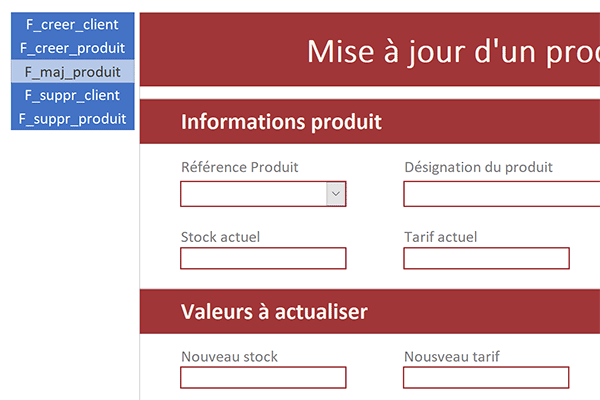 Basculer de formulaire Access à un autre grâce à la navigation par onglets