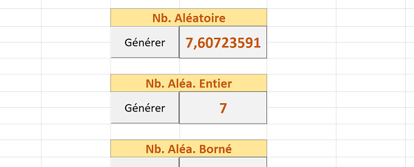 Génération chiffre aléatoire entier par code Visual Basic Excel