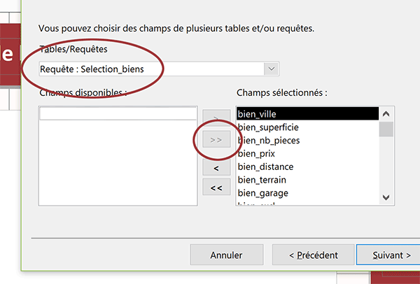 Relier un sous formulaire et une requête Access pour filtrer les résultats dynamiquement