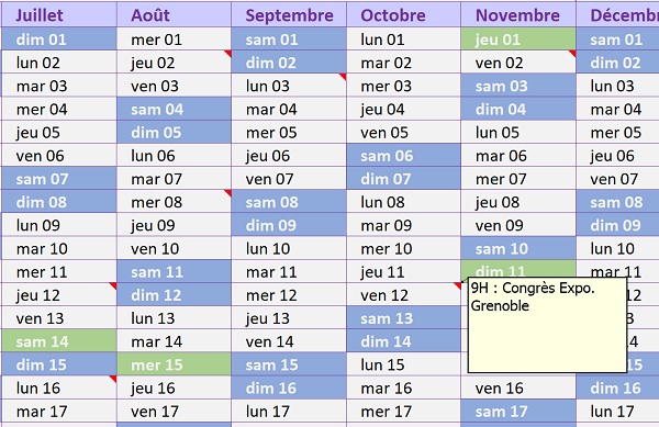 Ajouter un nouveau rendez-vous en VBA dans un calendrier et planning Excel