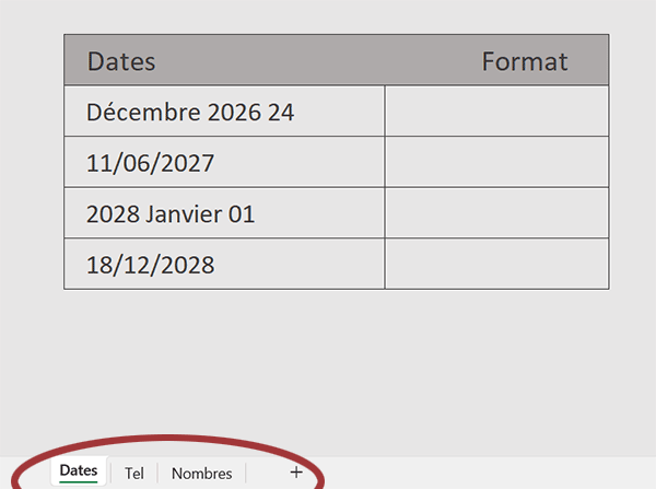 Dates à normaliser avec la fonction Excel GPT_Format