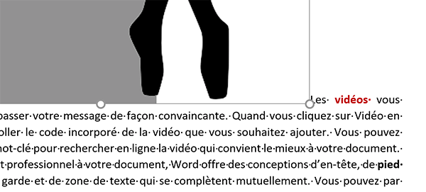 Insertion image dans document Word et repousse tous les paragraphes de texte en dessous