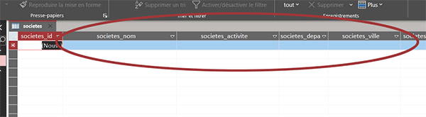 Table Access pour recvoir les données importées depuis Word en VBA