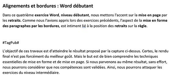 Importer le contenu Html dans un document Word en formatant les textes et en supprimant les balises