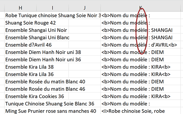 Importation de données MySql dans Excel avec gestion des accents