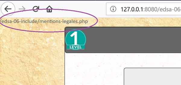Récupérer et afficher adresse de la page Web en cours en Php avec url server