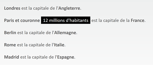 ToolTips - Commentaires affichés au passage de la souris